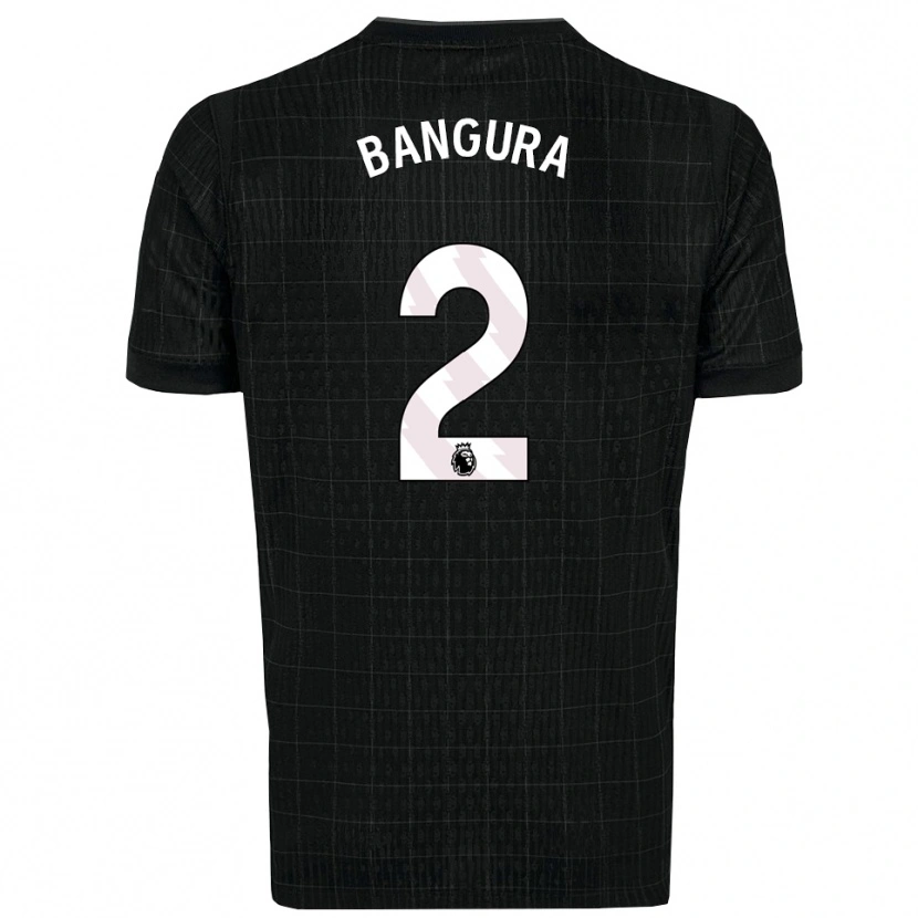 Danxen Criança Camisola Samal Bangura #2 Preto Cinza Alternativa 2025/26 Camisa Brasil
