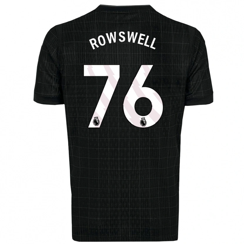 Danxen Criança Camisola James Rowswell #76 Preto Cinza Alternativa 2025/26 Camisa Brasil