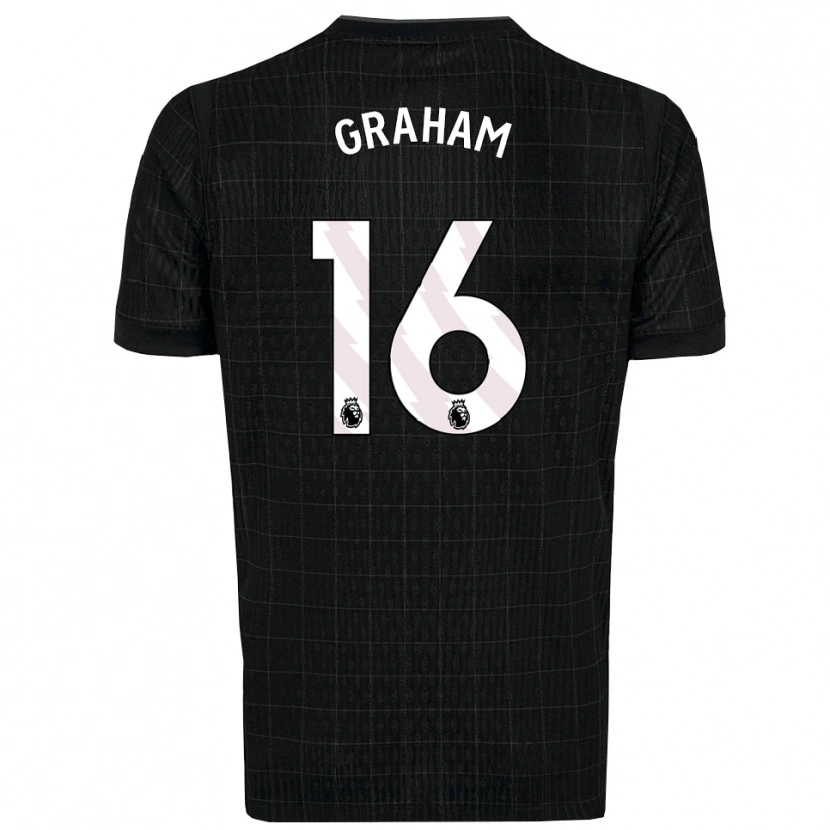 Danxen Criança Camisola Kit Graham #16 Preto Cinza Alternativa 2025/26 Camisa Brasil