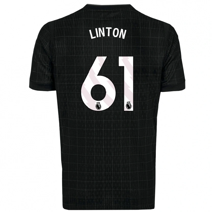 Danxen Criança Camisola Jahziah Linton #61 Preto Cinza Alternativa 2025/26 Camisa Brasil