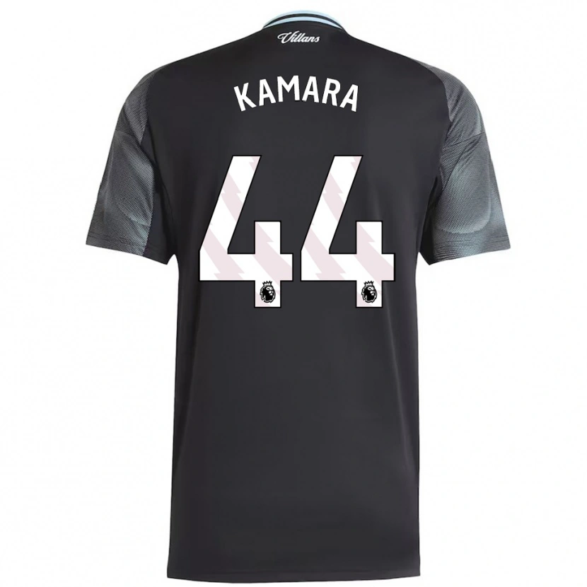 Danxen Criança Camisola Boubacar Kamara #44 Preto Azul Celeste Alternativa 2025/26 Camisa Brasil