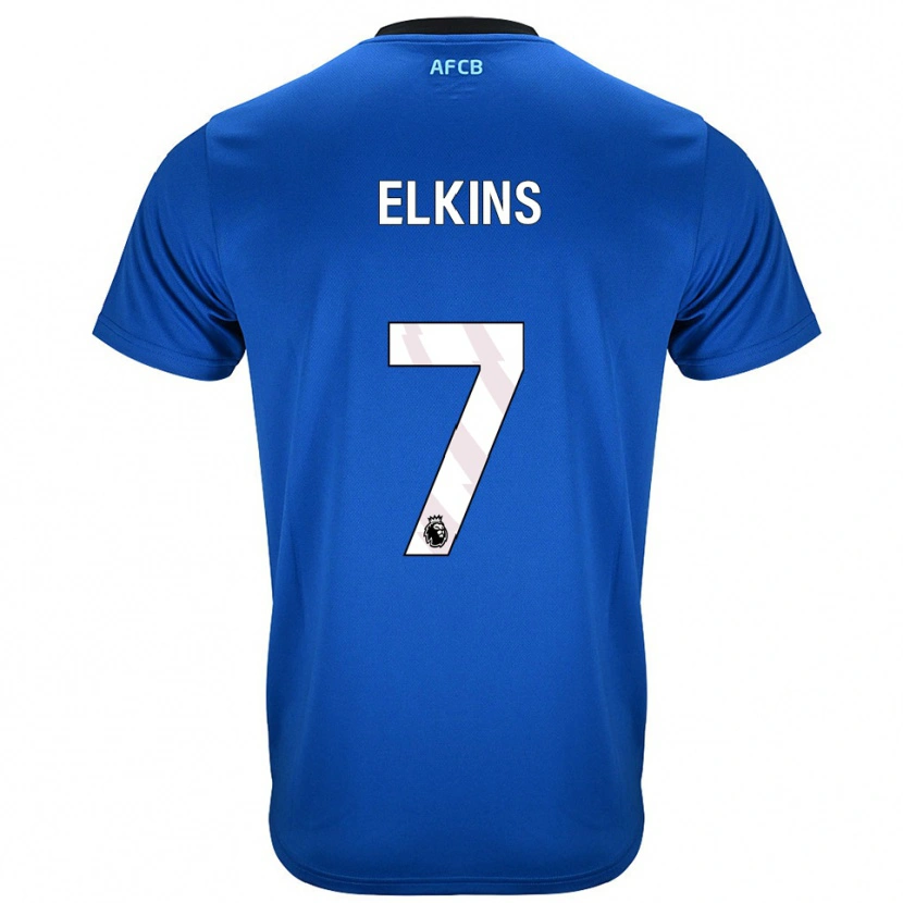 Danxen Criança Camisola Elle Elkins #7 Azul Preto Alternativa 2025/26 Camisa Brasil