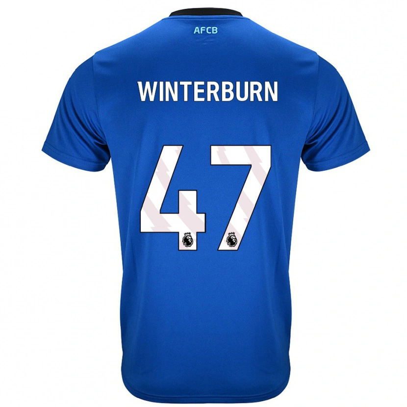 Danxen Criança Camisola Ben Winterburn #47 Azul Preto Alternativa 2025/26 Camisa Brasil
