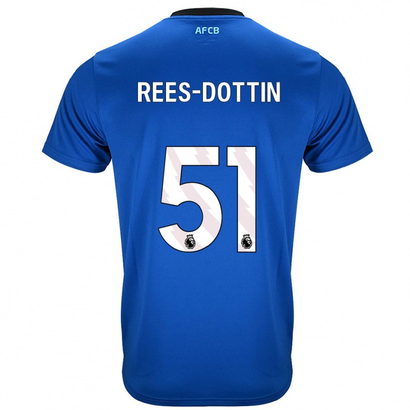 Danxen Criança Camisola Remy Rees-Dottin #51 Azul Preto Alternativa 2025/26 Camisa Brasil