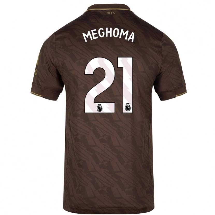 Danxen Criança Camisola Jayden Meghoma #21 Marrom Dourado Alternativa 2025/26 Camisa Brasil
