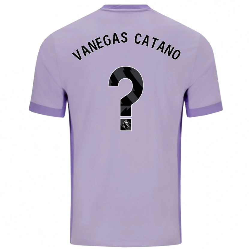 Danxen Criança Camisola Manuela Vanegas Catano #0 Roxo Taro Branco Alternativa 2025/26 Camisa Brasil