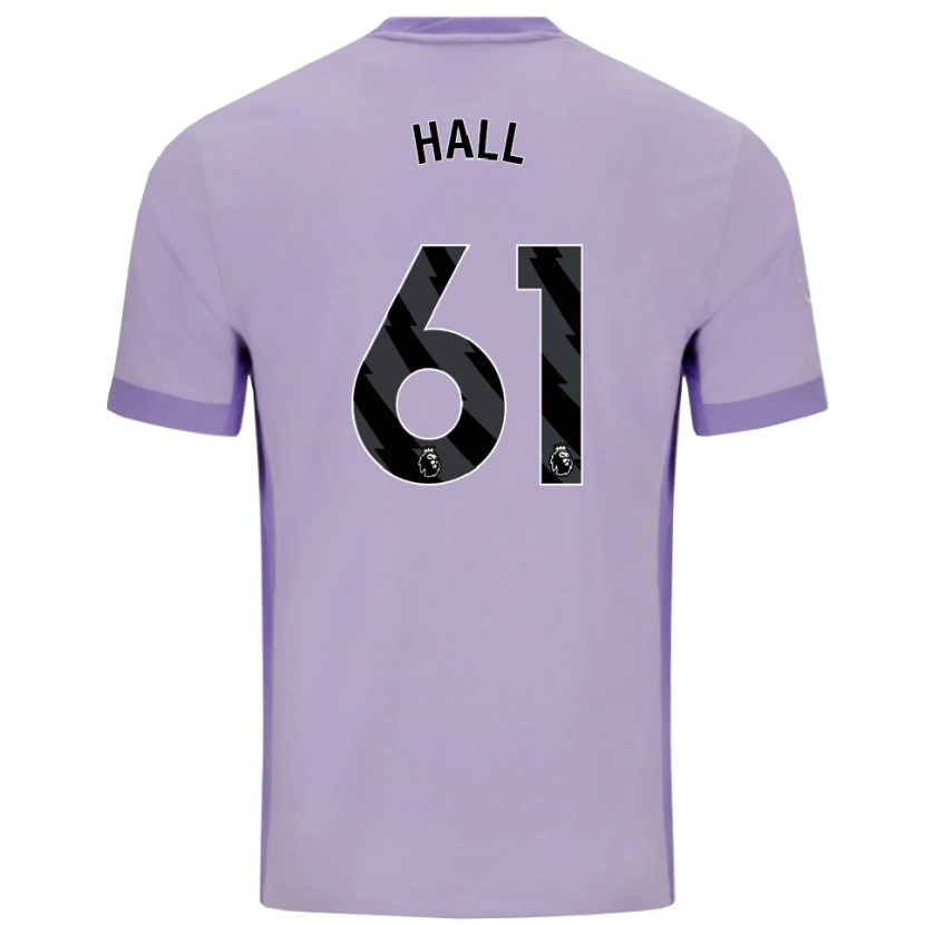 Danxen Criança Camisola Steven Hall #61 Roxo Taro Branco Alternativa 2025/26 Camisa Brasil
