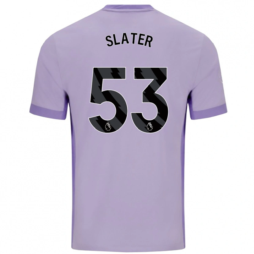 Danxen Criança Camisola Jacob Slater #53 Roxo Taro Branco Alternativa 2025/26 Camisa Brasil