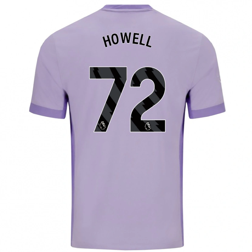 Danxen Criança Camisola Harry Howell #72 Roxo Taro Branco Alternativa 2025/26 Camisa Brasil
