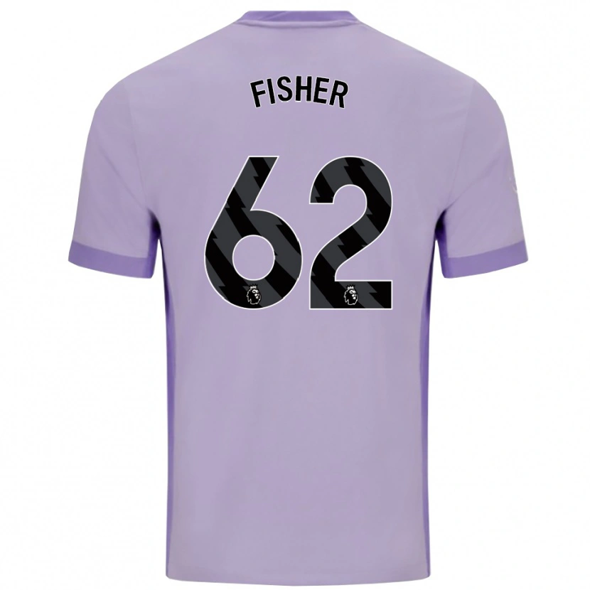 Danxen Criança Camisola Hugo Fisher #62 Roxo Taro Branco Alternativa 2025/26 Camisa Brasil