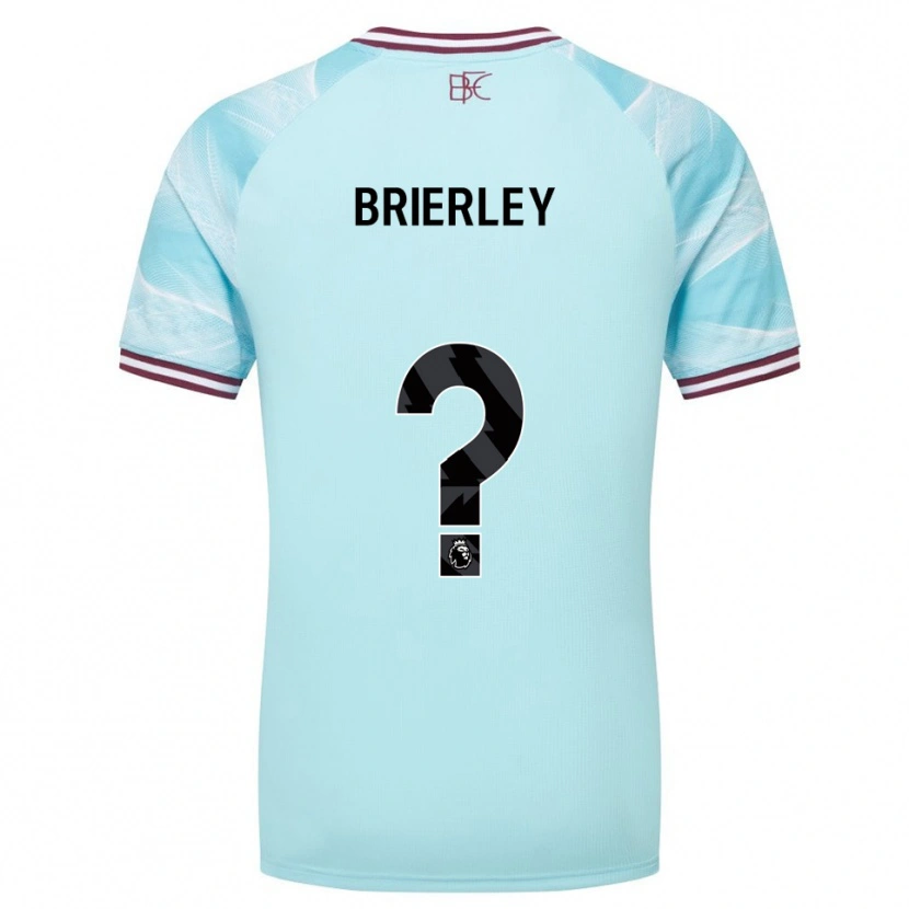 Danxen Criança Camisola George Brierley #0 Azul Celeste Borgonha Alternativa 2025/26 Camisa Brasil