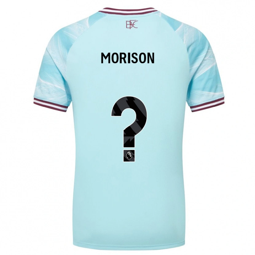 Danxen Criança Camisola Dylan Morison #0 Azul Celeste Borgonha Alternativa 2025/26 Camisa Brasil