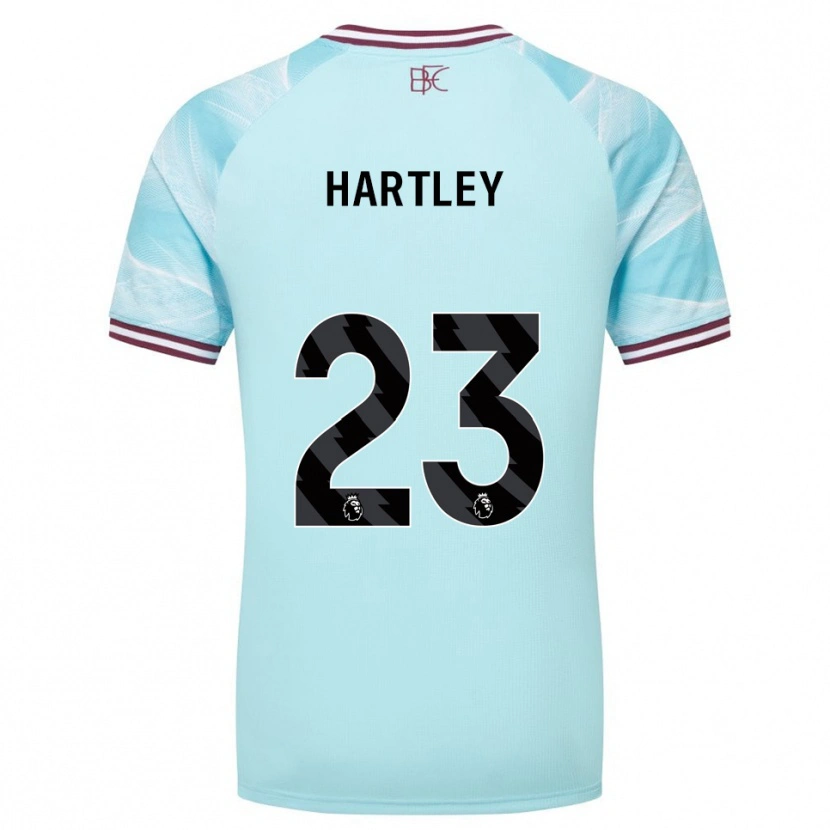 Danxen Criança Camisola Naomi Hartley #23 Azul Celeste Borgonha Alternativa 2025/26 Camisa Brasil