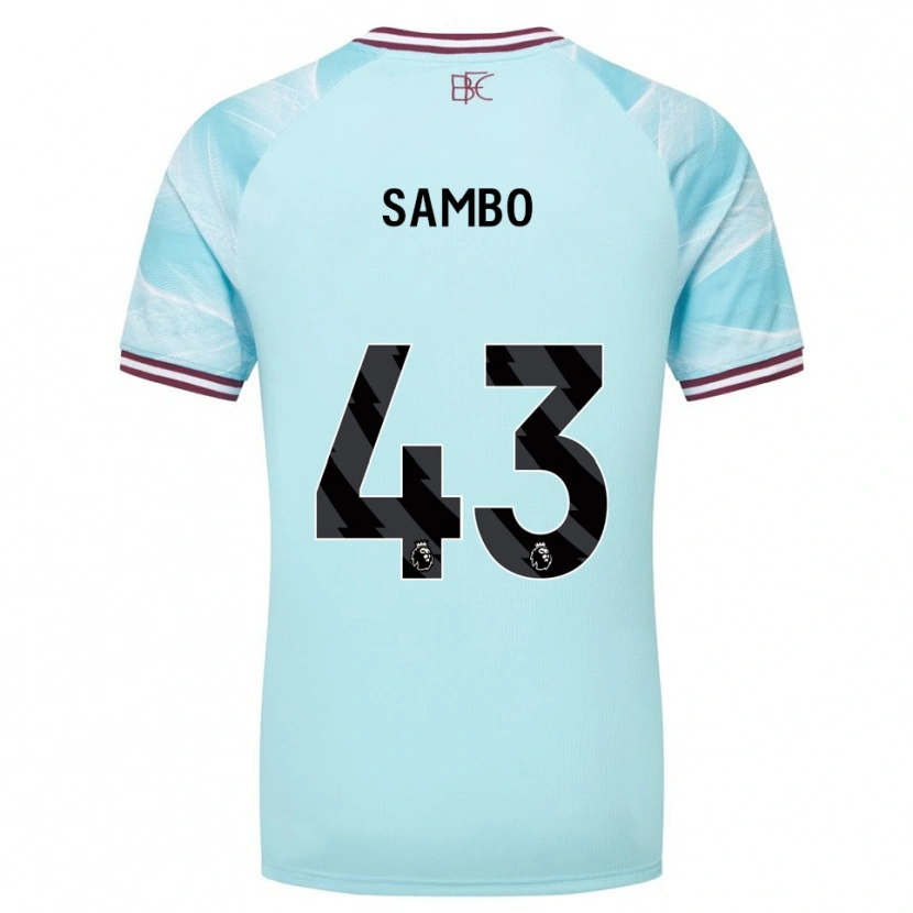 Danxen Criança Camisola Shurandy Sambo #43 Azul Celeste Borgonha Alternativa 2025/26 Camisa Brasil