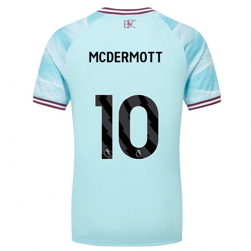 Danxen Criança Camisola Tommy Mcdermott #10 Azul Celeste Borgonha Alternativa 2025/26 Camisa Brasil