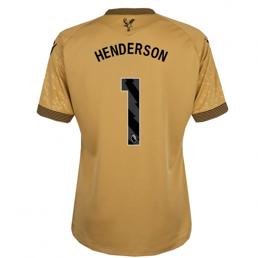 Danxen Criança Camisola Dean Henderson #1 Dourado Preto Alternativa 2025/26 Camisa Brasil