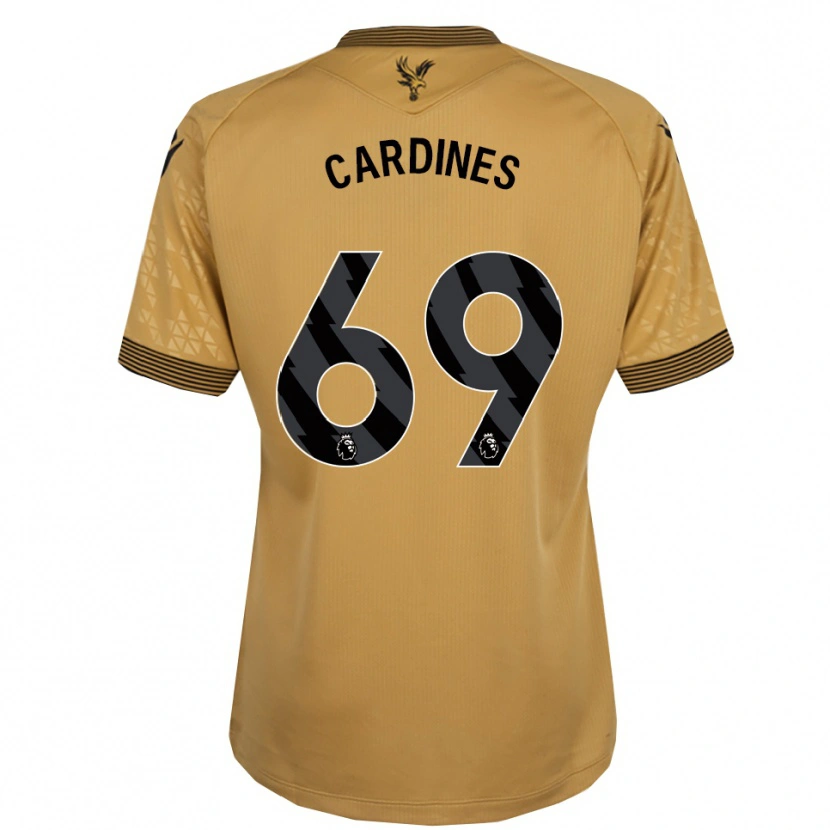 Danxen Criança Camisola Rio Cardines #69 Dourado Preto Alternativa 2025/26 Camisa Brasil