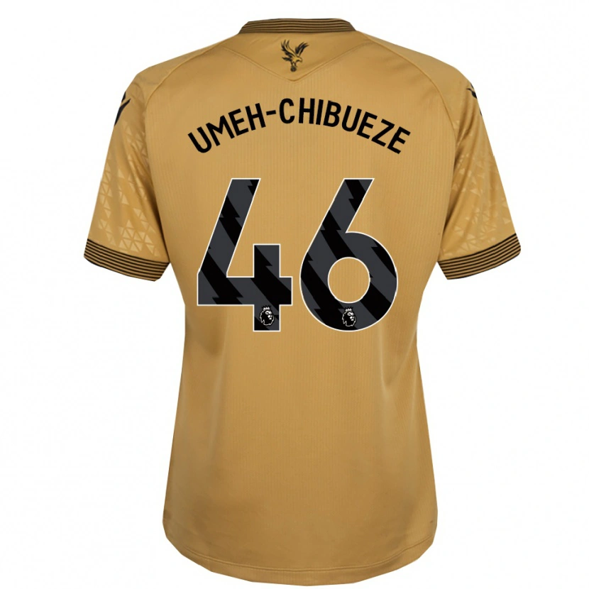 Danxen Criança Camisola Franco Umeh-Chibueze #46 Dourado Preto Alternativa 2025/26 Camisa Brasil