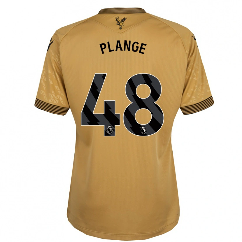 Danxen Criança Camisola Luke Plange #48 Dourado Preto Alternativa 2025/26 Camisa Brasil