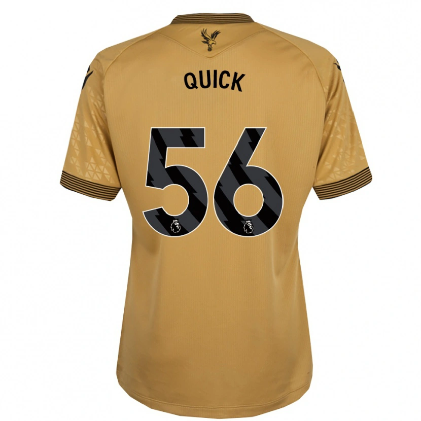 Danxen Criança Camisola Daniel Quick #56 Dourado Preto Alternativa 2025/26 Camisa Brasil