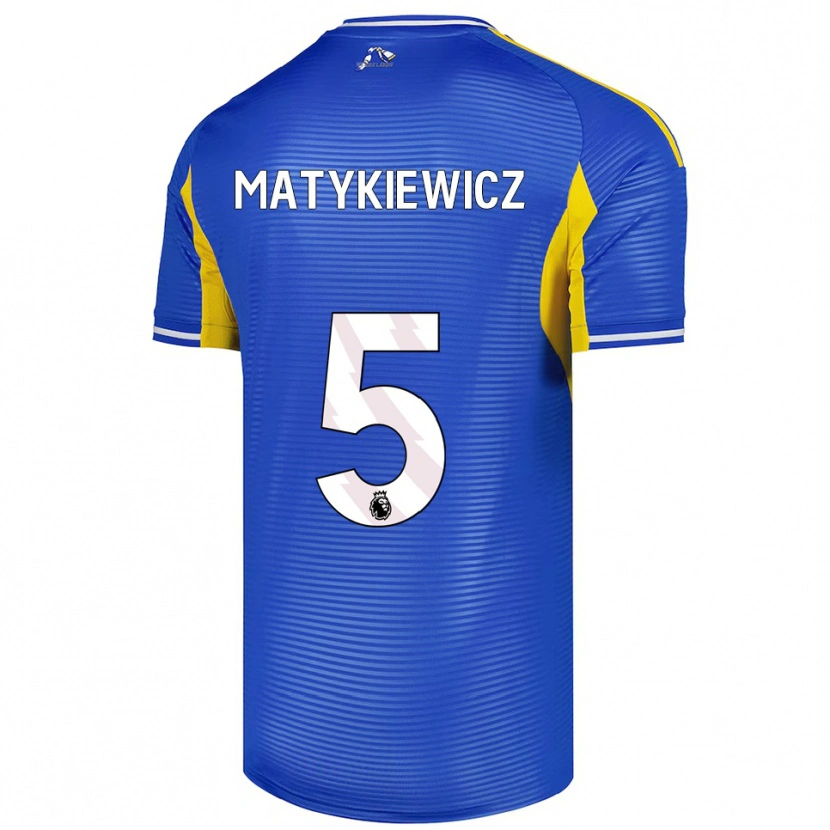 Danxen Criança Camisola Luke Matykiewicz #5 Azul Amarelo Alternativa 2025/26 Camisa Brasil