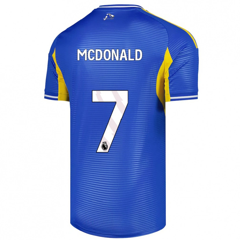 Danxen Criança Camisola Josh Mcdonald #7 Azul Amarelo Alternativa 2025/26 Camisa Brasil