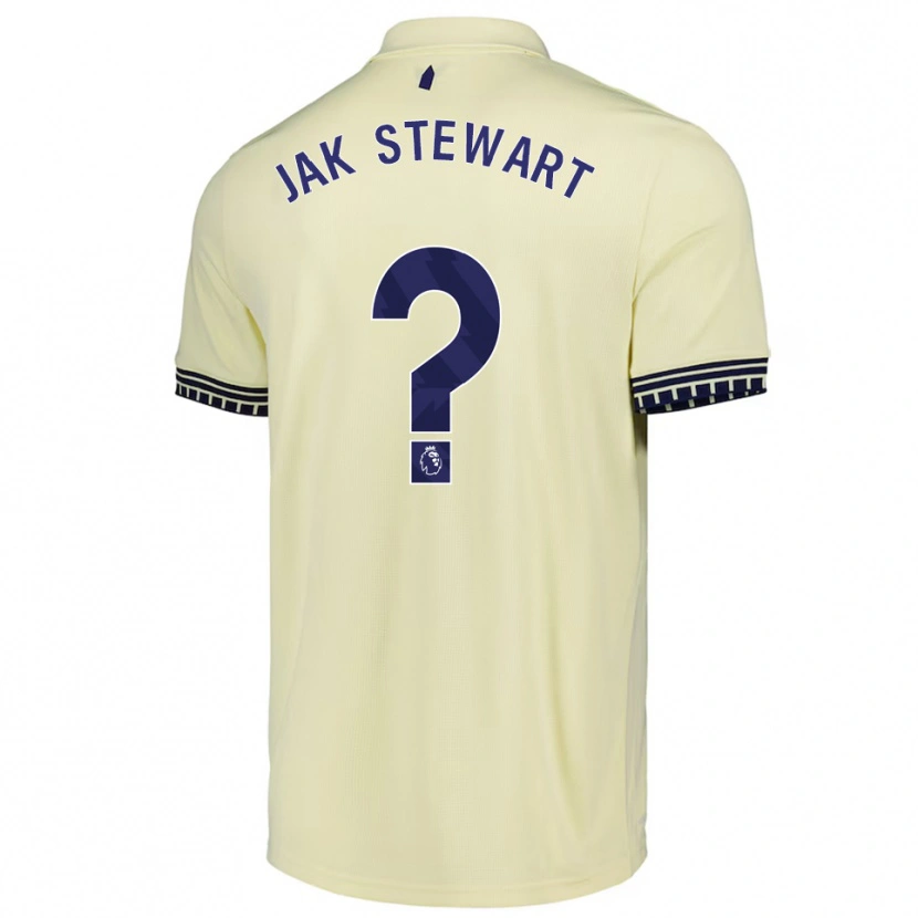 Danxen Criança Camisola Jak Stewart #0 Branco Sujo Preto Alternativa 2025/26 Camisa Brasil