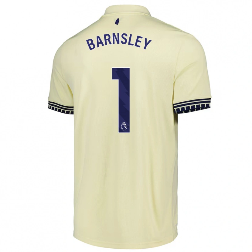 Danxen Criança Camisola Fraser Barnsley #1 Branco Sujo Preto Alternativa 2025/26 Camisa Brasil