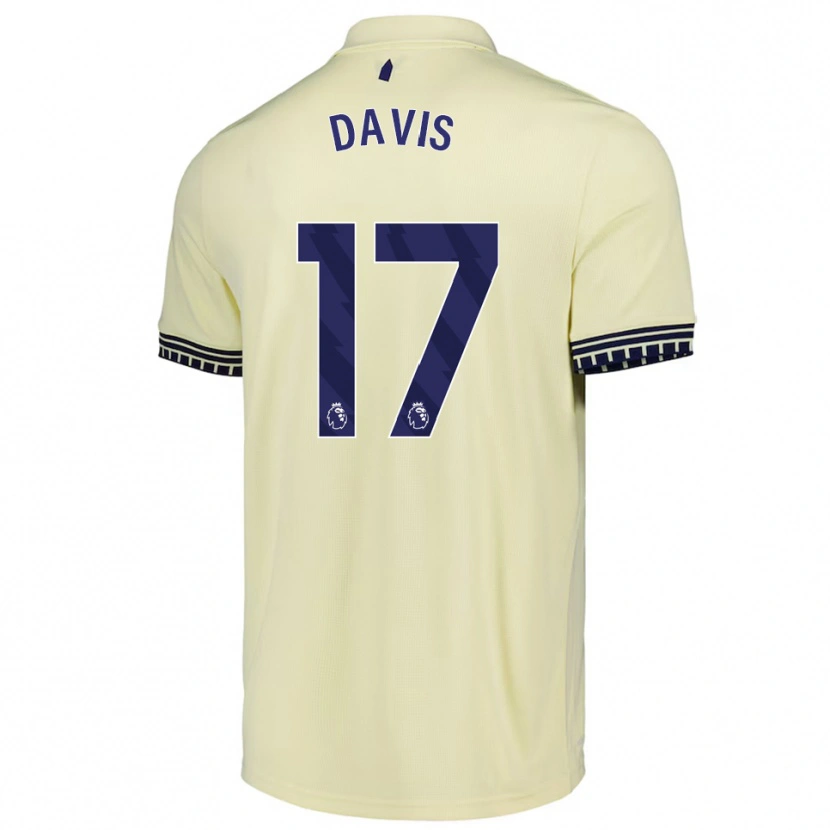 Danxen Criança Camisola Luca Davis #17 Branco Sujo Preto Alternativa 2025/26 Camisa Brasil