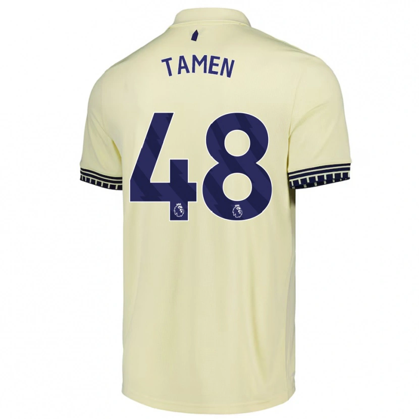 Danxen Criança Camisola William Tamen #48 Branco Sujo Preto Alternativa 2025/26 Camisa Brasil