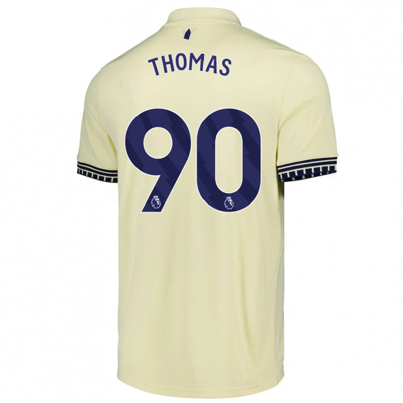 Danxen Criança Camisola Aled Thomas #90 Branco Sujo Preto Alternativa 2025/26 Camisa Brasil