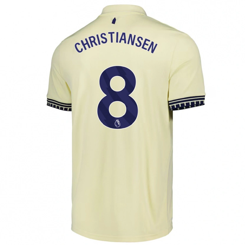 Danxen Criança Camisola Izzy Christiansen #8 Branco Sujo Preto Alternativa 2025/26 Camisa Brasil