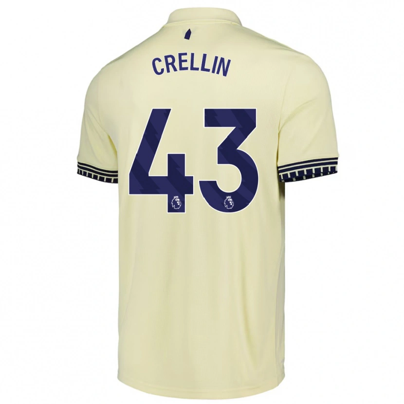Danxen Criança Camisola Billy Crellin #43 Branco Sujo Preto Alternativa 2025/26 Camisa Brasil