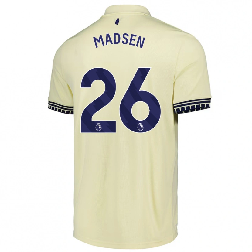 Danxen Criança Camisola Rikke Madsen #26 Branco Sujo Preto Alternativa 2025/26 Camisa Brasil