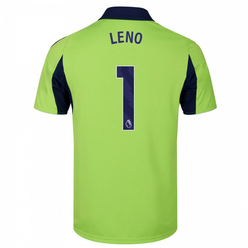 Danxen Criança Camisola Bernd Leno #1 Verde Marinho Branco Alternativa 2025/26 Camisa Brasil