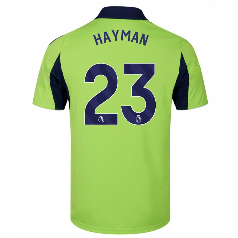 Danxen Criança Camisola Alex Hayman #23 Verde Marinho Branco Alternativa 2025/26 Camisa Brasil