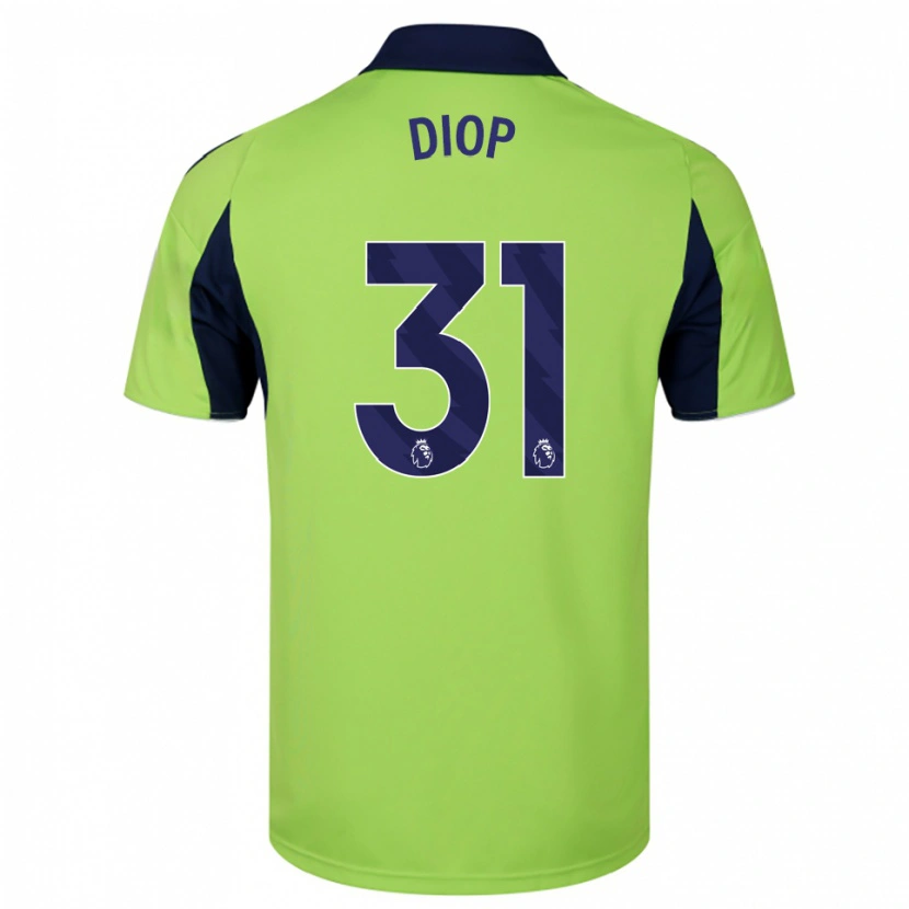Danxen Criança Camisola Issa Diop #31 Verde Marinho Branco Alternativa 2025/26 Camisa Brasil