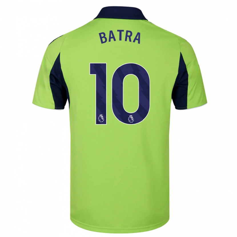 Danxen Criança Camisola Anand Batra #10 Verde Marinho Branco Alternativa 2025/26 Camisa Brasil