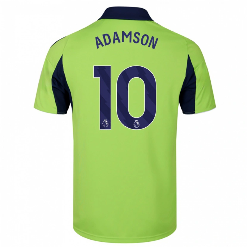 Danxen Criança Camisola Sasha Adamson #10 Verde Marinho Branco Alternativa 2025/26 Camisa Brasil