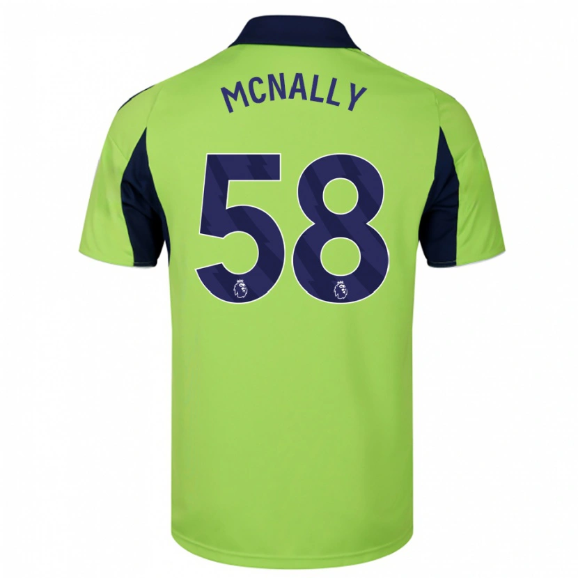 Danxen Criança Camisola Alfie Mcnally #58 Verde Marinho Branco Alternativa 2025/26 Camisa Brasil