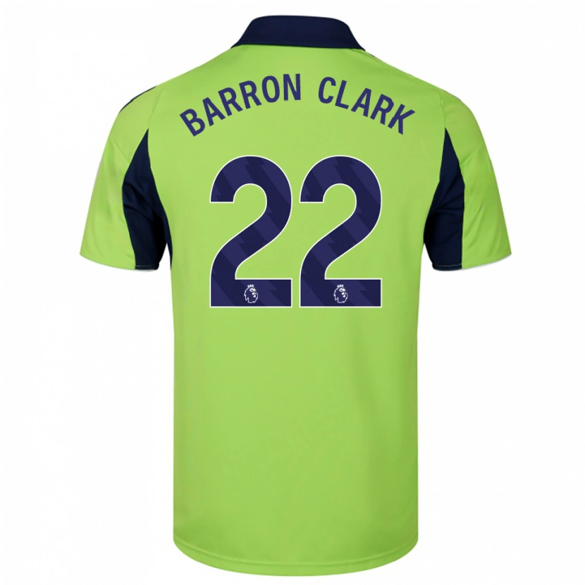 Danxen Criança Camisola Betty Barron-Clark #22 Verde Marinho Branco Alternativa 2025/26 Camisa Brasil