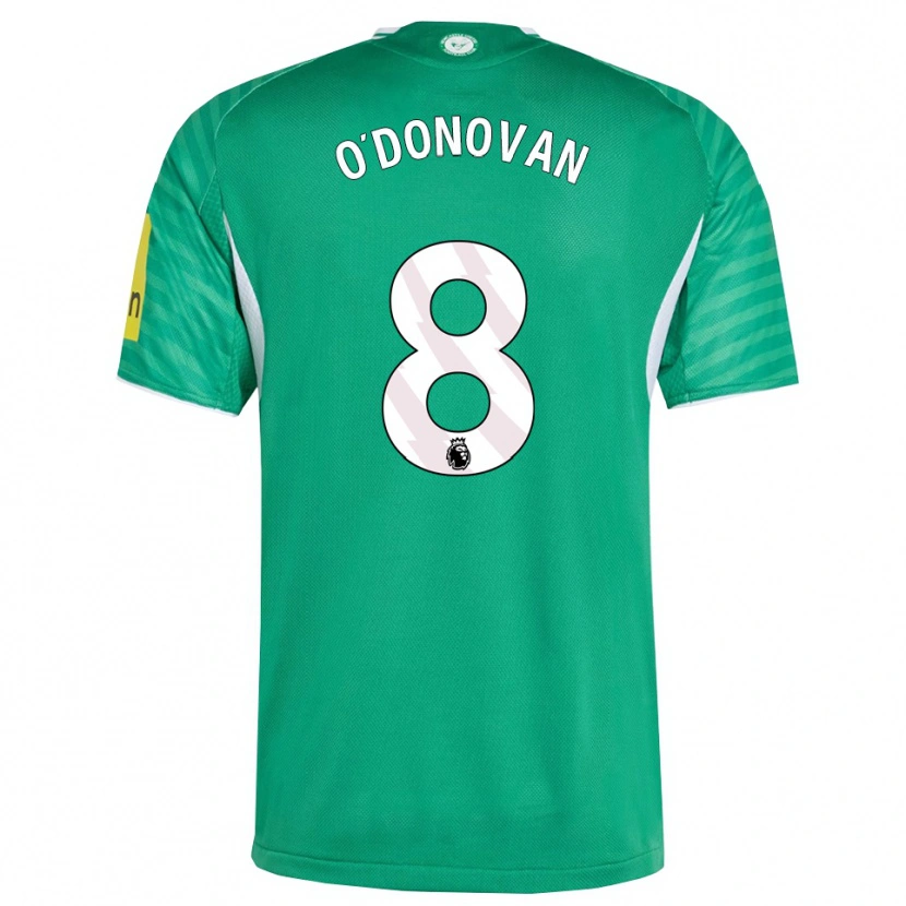 Danxen Criança Camisola Alex O'donovan #8 Verde Branco Alternativa 2025/26 Camisa Brasil
