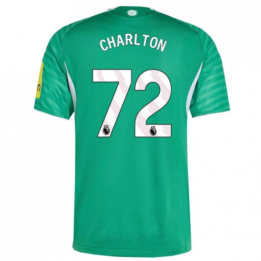 Danxen Criança Camisola Dylan Charlton #72 Verde Branco Alternativa 2025/26 Camisa Brasil
