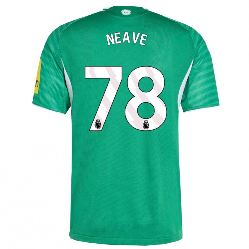 Danxen Criança Camisola Sean Neave #78 Verde Branco Alternativa 2025/26 Camisa Brasil