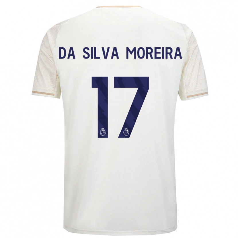 Danxen Criança Camisola Eric Da Silva Moreira #17 Branco Sujo Preto Alternativa 2025/26 Camisa Brasil