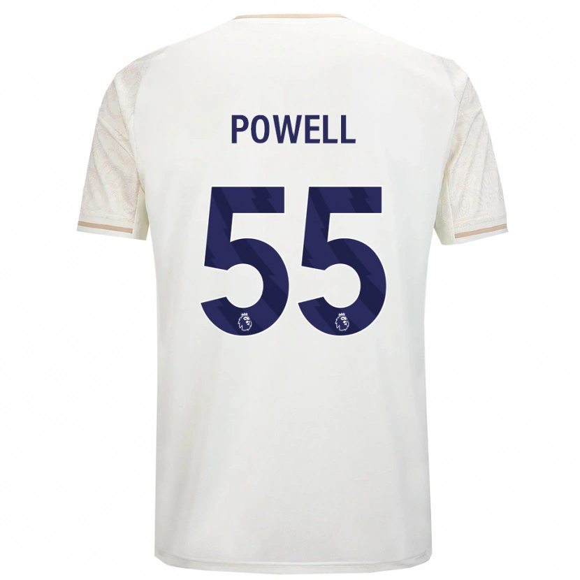 Danxen Criança Camisola Josh Powell #55 Branco Sujo Preto Alternativa 2025/26 Camisa Brasil