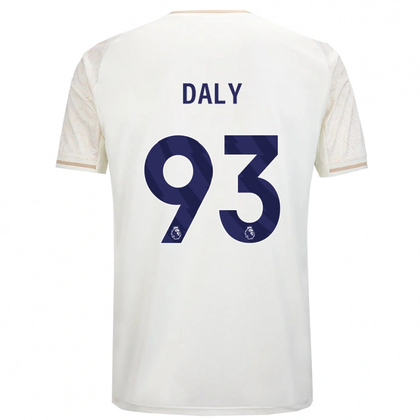 Danxen Criança Camisola Cormac Daly #93 Branco Sujo Preto Alternativa 2025/26 Camisa Brasil