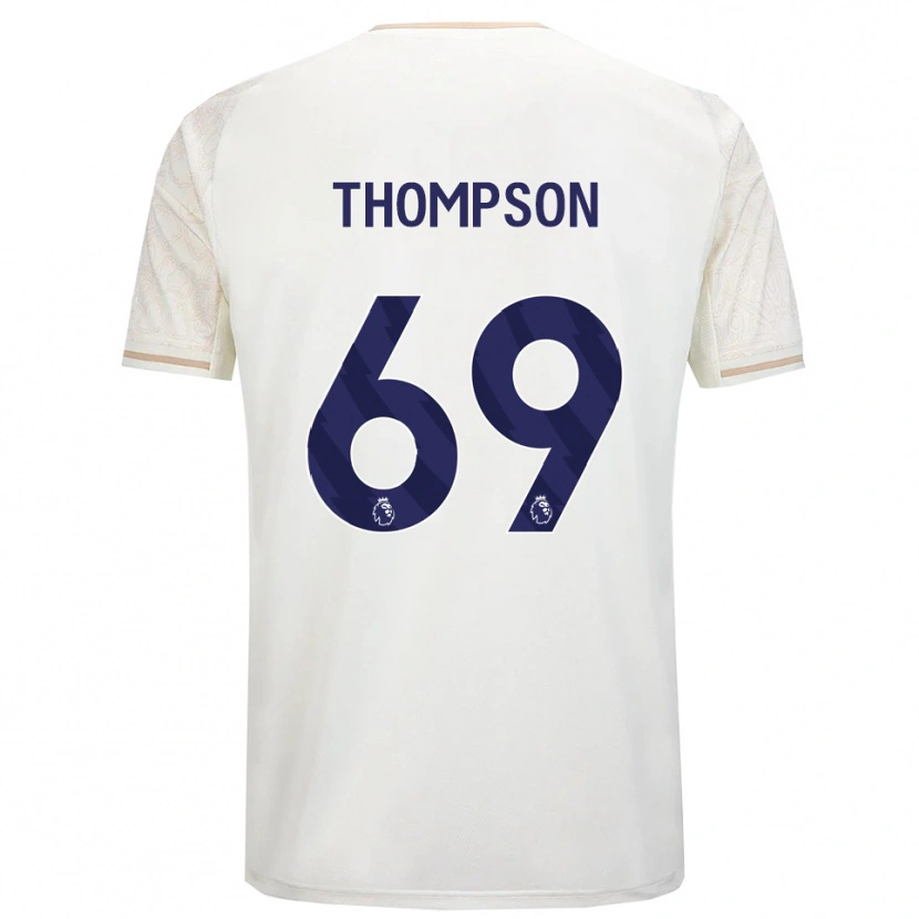 Danxen Criança Camisola Kalum Thompson #69 Branco Sujo Preto Alternativa 2025/26 Camisa Brasil