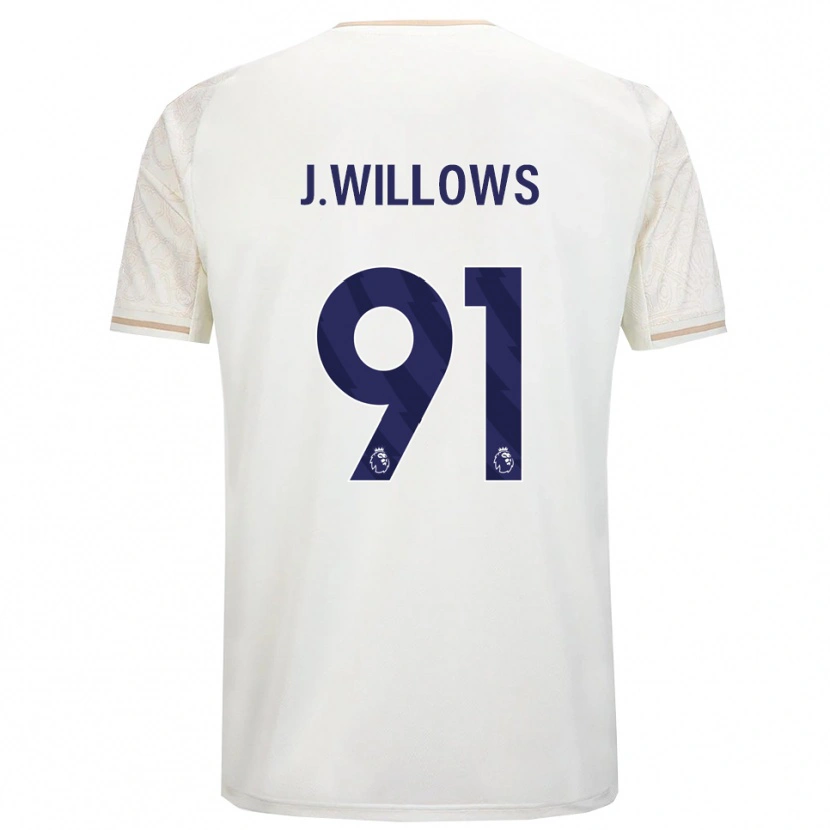 Danxen Criança Camisola Jordan Willows #91 Branco Sujo Preto Alternativa 2025/26 Camisa Brasil