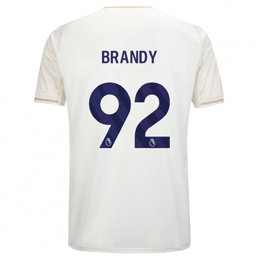 Danxen Criança Camisola Taeneal Brandy #92 Branco Sujo Preto Alternativa 2025/26 Camisa Brasil